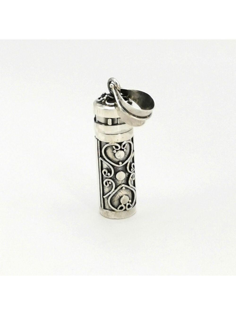 Sterling Silver Ash Box Locket Pendant Keepsake 🆕